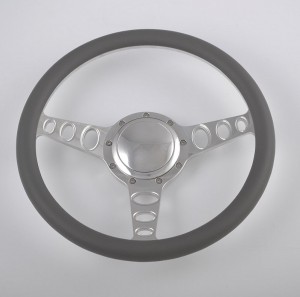 350mm Aluminum Billet Chrome Steering Wheel for Ford Fairlane Galaxie 14 inch