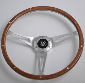 15 inch Black Forest Classic steering wheel Birch Wood Rim with 6 hole Momo Pattern