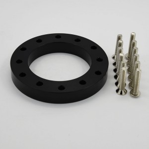 CNC aluminum Billet Steering Wheel Extension Spacer Black for 6 Bolts Momo/Nardi