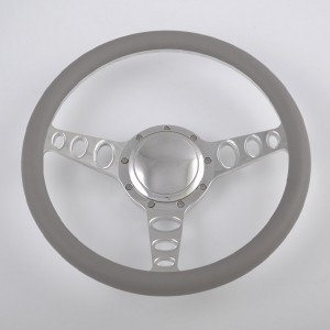 350mm Aluminum Billet Chrome Steering Wheel for Ford Fairlane Galaxie 14 inch