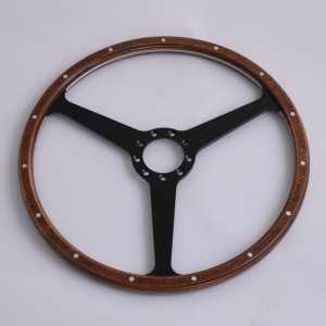 Reproduction Original Steering Wheels with Birch Wood Grip for Aston Martin 380mm