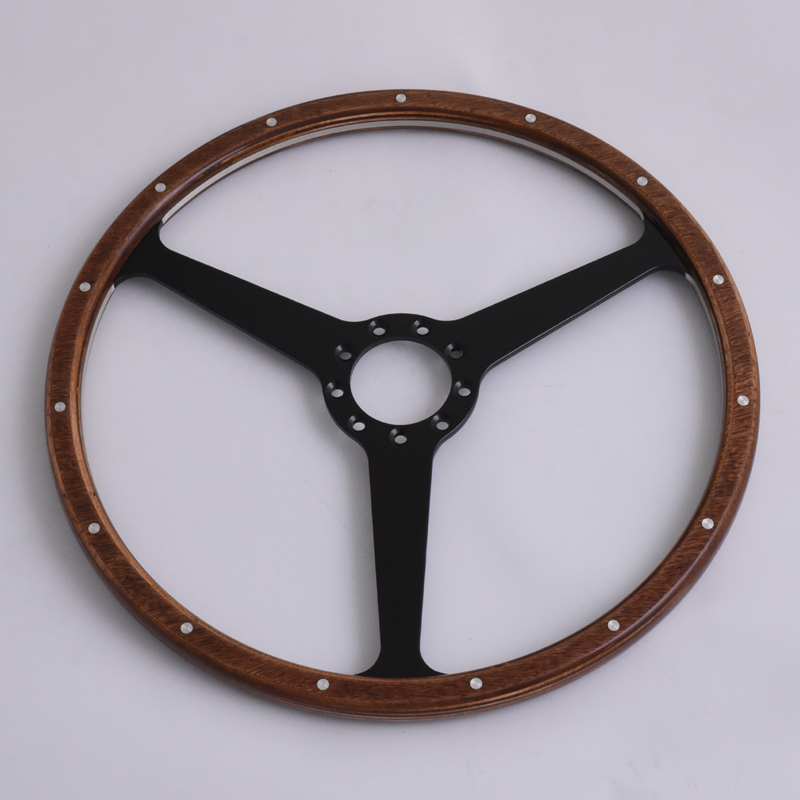 Reproduction Original Steering Wheels with Birch Wood Grip for Aston Martin 380mm Featured Image