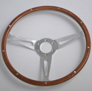 350mm Birch Wood Classic steering wheel with Momo 6 hole Pattern