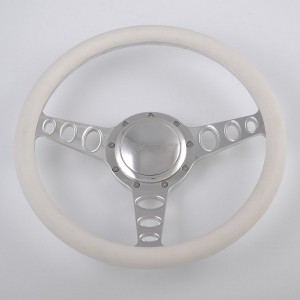 350mm Aluminum Billet Chrome Steering Wheel for Ford Fairlane Galaxie 14 inch