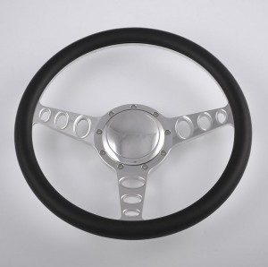 350mm Aluminum Billet Chrome Steering Wheel for Ford Fairlane Galaxie 14 inch