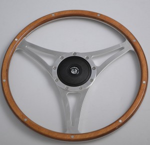 15 inch Restoration Classic Wood Rim steering wheel for Ford Mustang Shelby Cobra