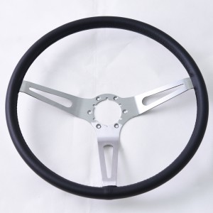 15″ Vintage Classic Wood Steering Wheel 3 Spoke for GM Chevrolet Corvette 1966-1973