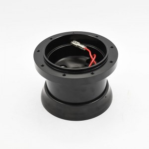 9 Hole Steering Wheel Polished Hub Adapter Flaming River, Ididit, GM, Chevy