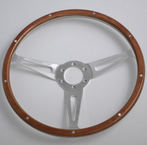 15 inch Black Forest Classic steering wheel Birch Wood Rim with 6 hole Momo Pattern