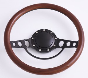 Billet Aluminum Steering Wheel Horn Button Small Plain High Polished