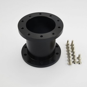 Black Aluminum 5 Bolt Billet Extension Spacer for Grant Steering Wheel